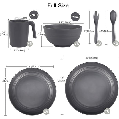 Kunststoff Geschirrset 36tlg. | Camping & Outdoor Service