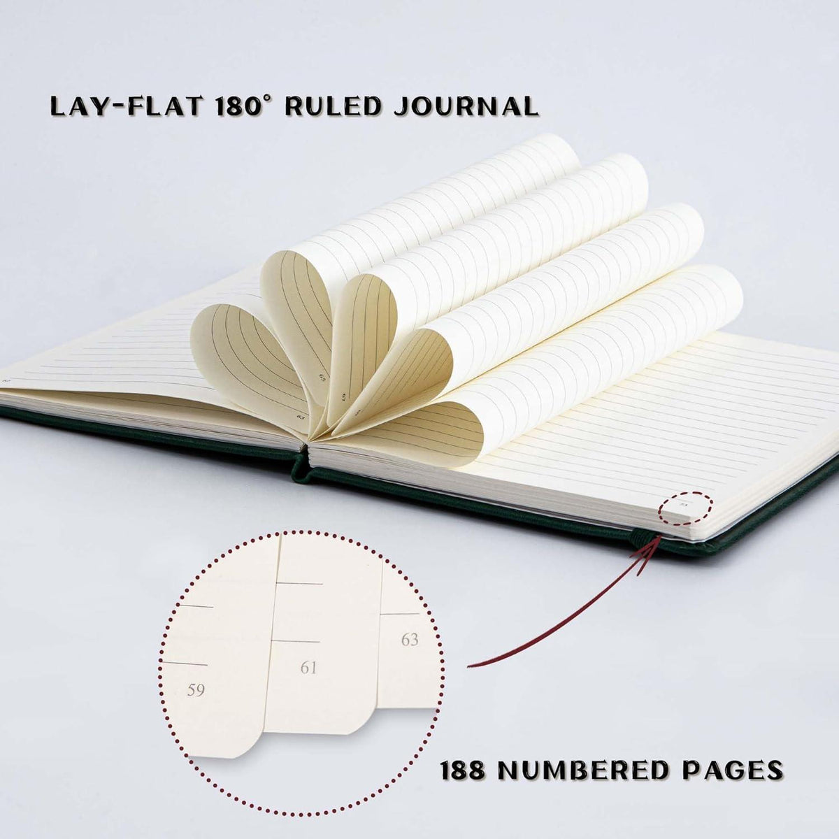 A5 Liniertes Notizbuch in Lederoptik – Personal Organizer