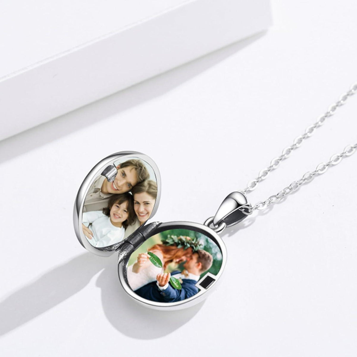 925 Sterlingsilber Halskette mit Lebensbaum Medaillon für Damen