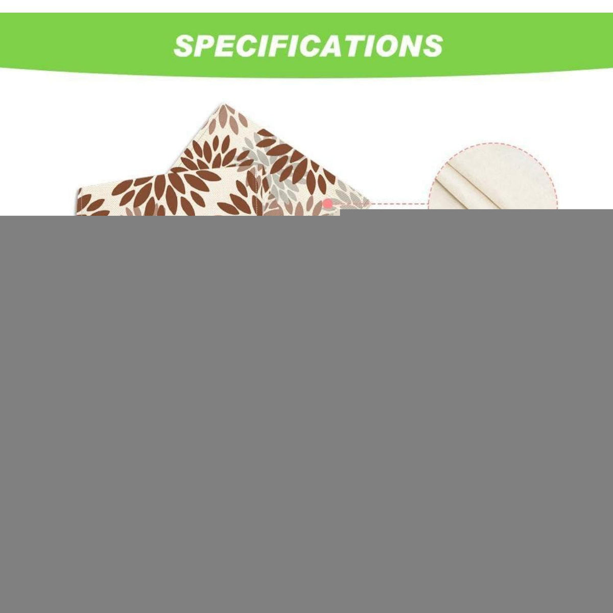 Tischläufer Blumen Braun Dahlie Herbst 40x140 cm