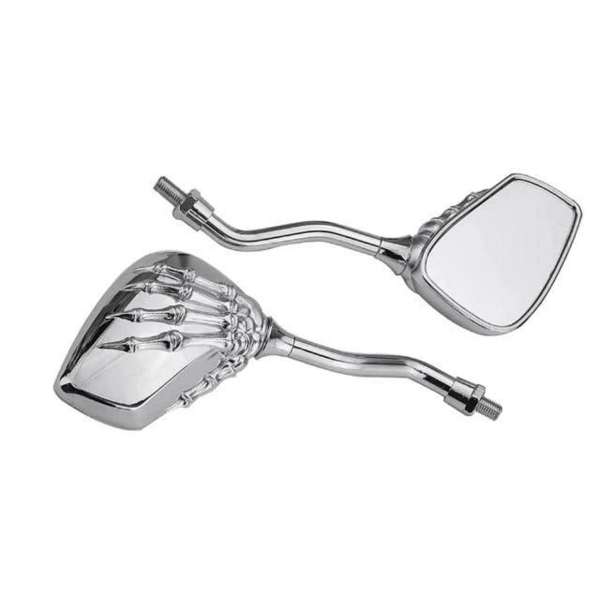 Motorrad Spiegel Silber Geisterklaue E24 360° Drehbar