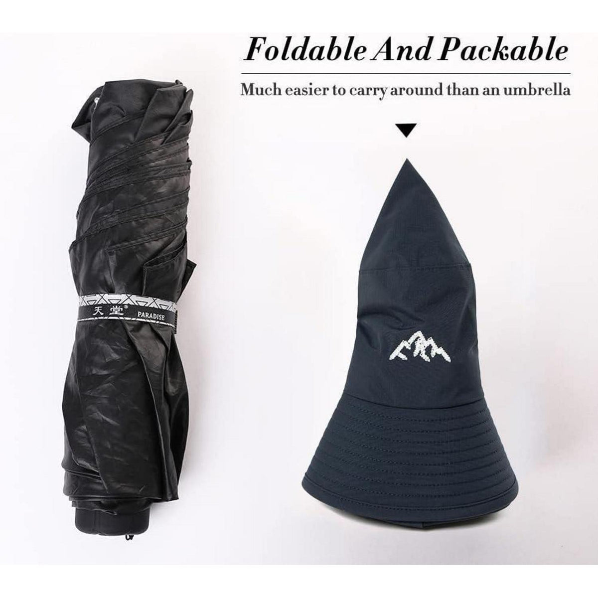 Wasserdichter Bucket Hut – Outdoor, Wandern, Golf, UPF 50+