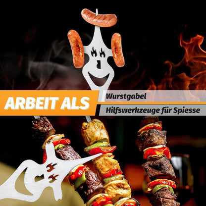 5-in-1 Fleischgabel Grillgabel Grill Geschenke für Männer