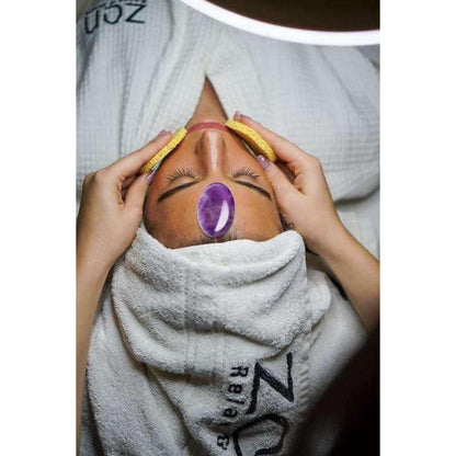 Amethyst Sorgenstein poliert oval für Meditation & Entspannung