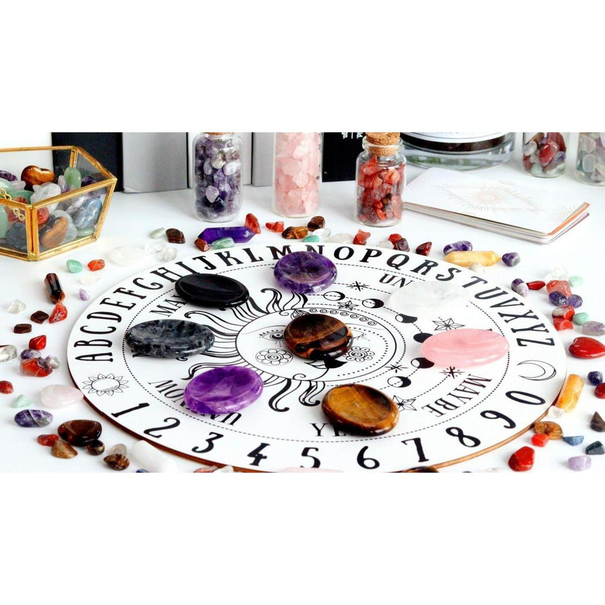Amethyst Sorgenstein poliert oval für Meditation & Entspannung