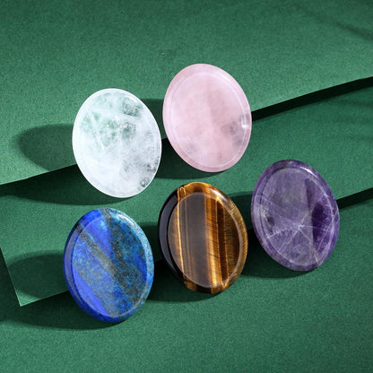 Amethyst Sorgenstein poliert oval für Meditation & Entspannung
