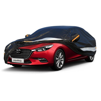 Autoabdeckung wasserdicht für Mazda 3 (2009-2023) – Schwarz