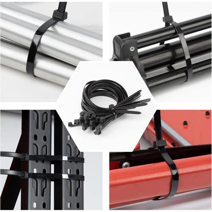 300mm Lange Kabelbinder Schwarz – 80er Set, 114kg Zugfest