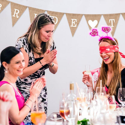Braut zu sein JGA Girlande Deko Frauen Jute Hochzeits-Banner