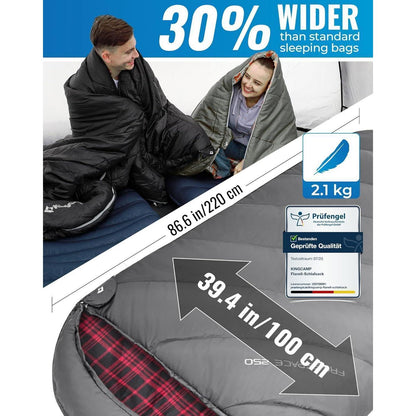 XXL Baumwoll-Deckenschlafsack für Erwachsene – Warm & Komfortabel