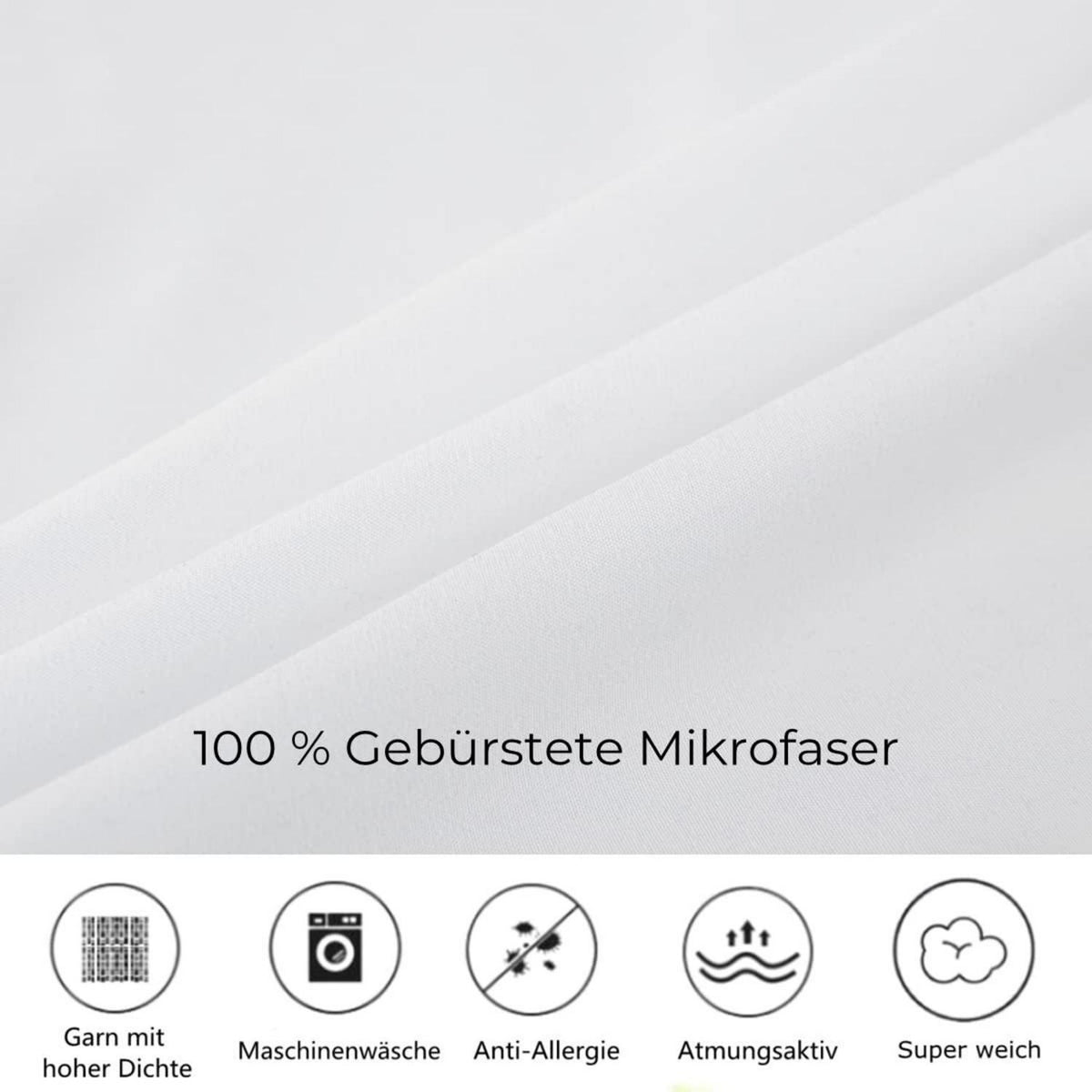 Kinder Bettwäsche Set 135x200 Grau Katze 3D Mikrofaser