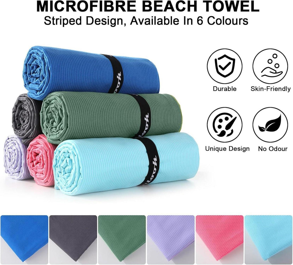 Mikrofaser Handtuch Groß 180x80cm Schnelltrocknend Saugfähig für Sport