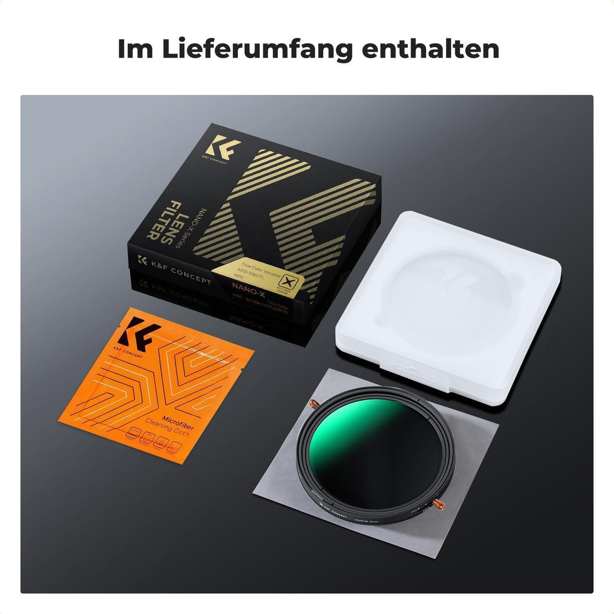 Variabler ND & Polfilter 2-in-1 für Kamera