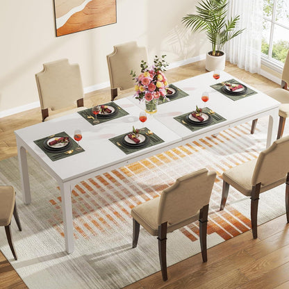 Industrietisch Esstisch 200x70cm für 6-8 Personen Weiß