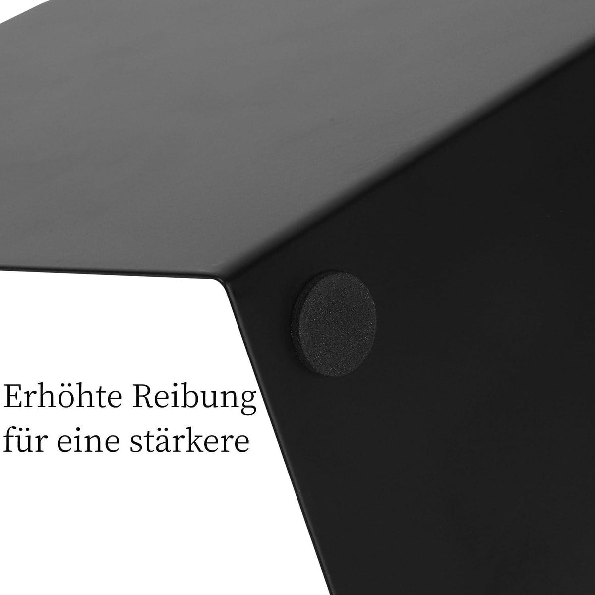 Metall-Buchstützen mit rutschfesten Gummiauflagen, schwarz, 20cm x 14cm