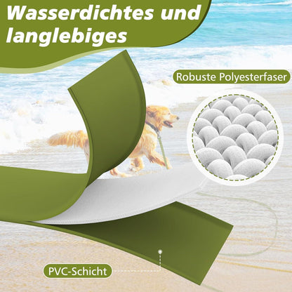 Schleppleine Grün 5M Wasserdicht mit Abschließbarem Karabiner