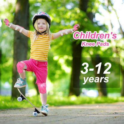 Kinder Schutzausrüstung 6-in-1 Set Rosa 3-12 Jahre