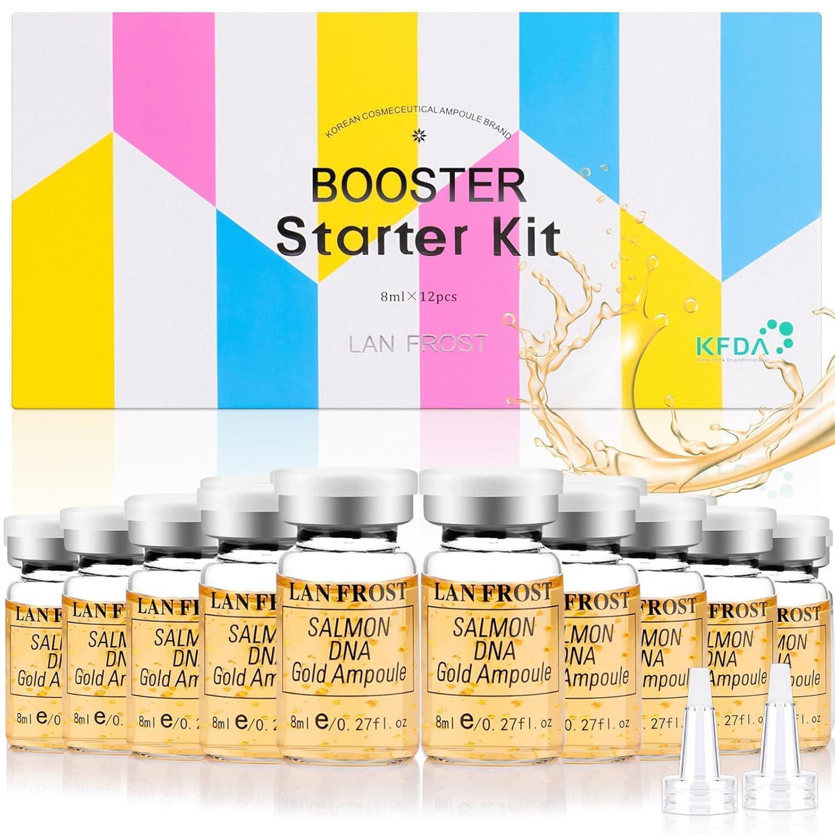 Gesichts-Serum Kit mit Hyaluronsäure & Lachs-DNA (12x8ml)