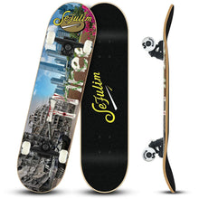 31 x 8 Zoll Skateboard – 7-lagig, Double Kick, für Anfänger