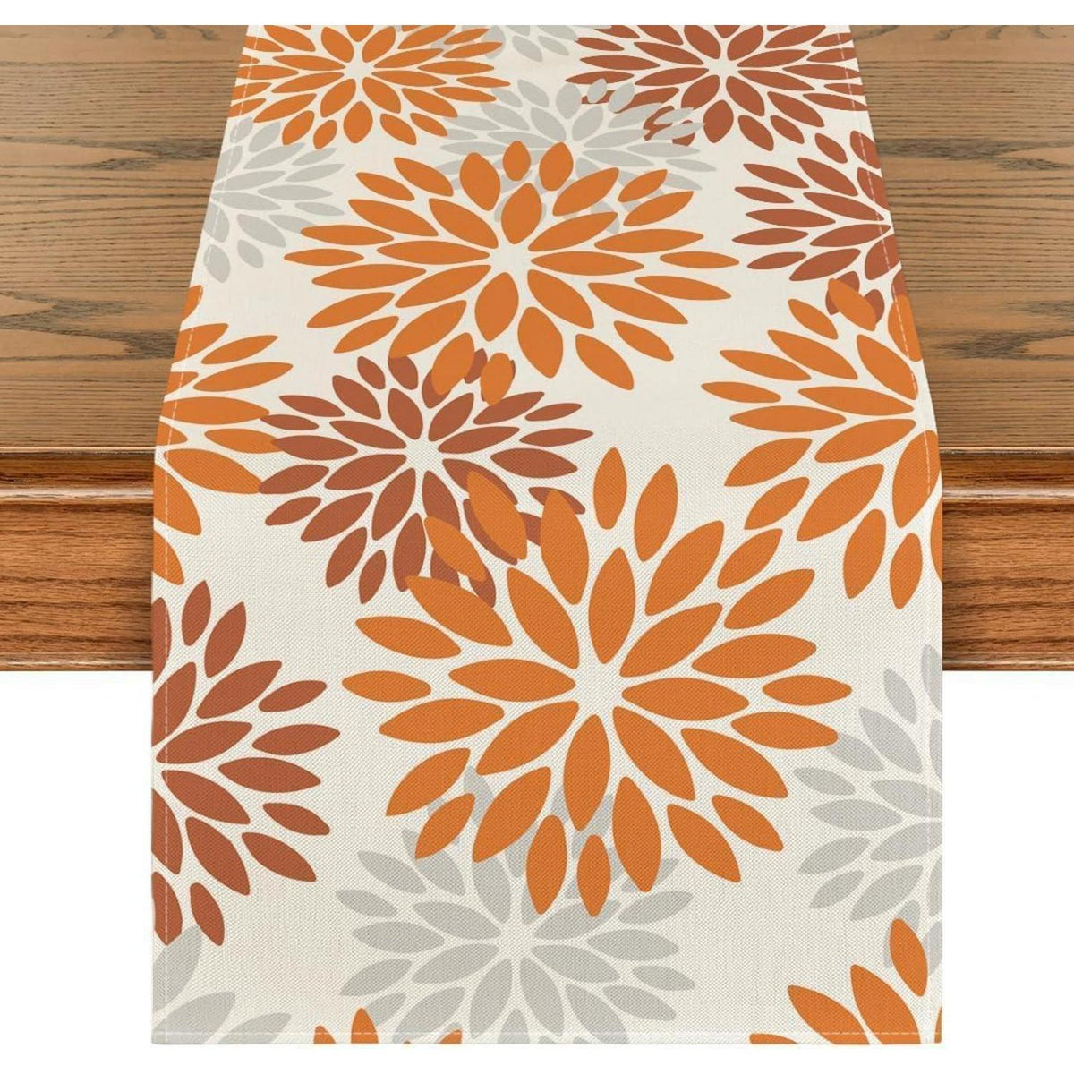 Tischläufer Blumen Orange Dahlie Herbst 40x140 cm