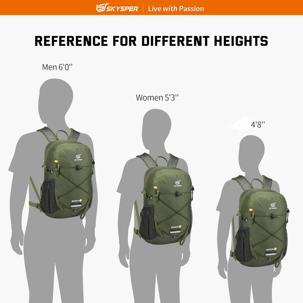 20L Trekkingrucksack Wanderrucksack Leicht Rucksack Daypack Outdoor