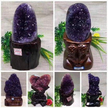 Amethyst Cluster Exemplarstein für Heimdeko, 2.2lbs