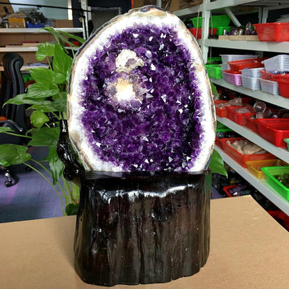 Amethyst Cluster Exemplarstein für Heimdeko, 2.2lbs