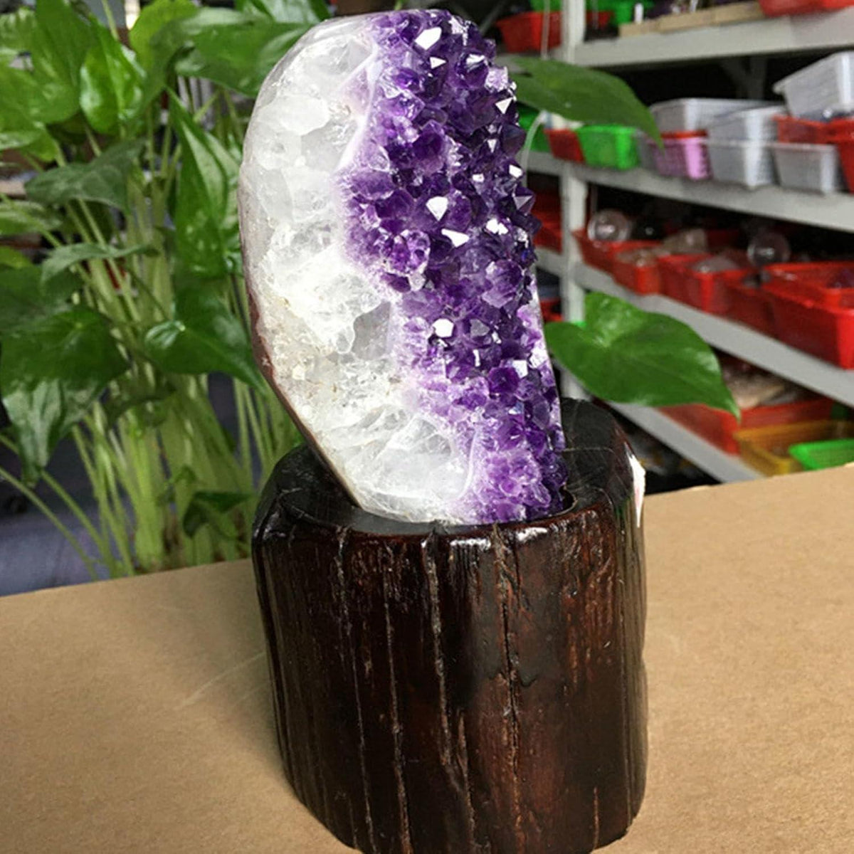 Amethyst Kristall Cluster Unikat für Heimdeko & Heilung
