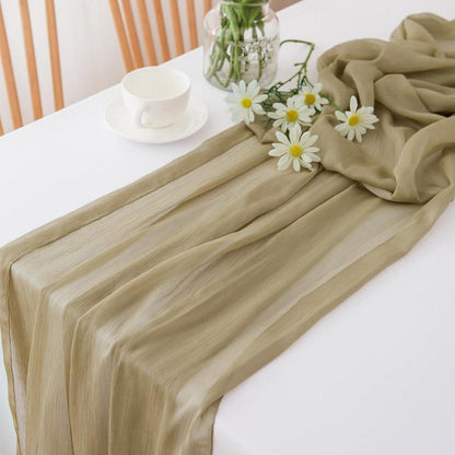 Chiffon Tischläufer 70x300cm – Hochzeit & Feier Deko