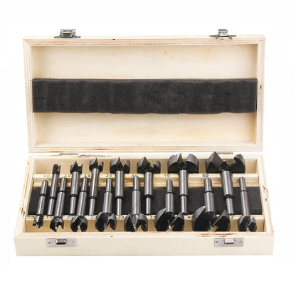 Forstnerbohrer Set 15tlg Ø10-50mm für Holz, Präzise Bohrungen