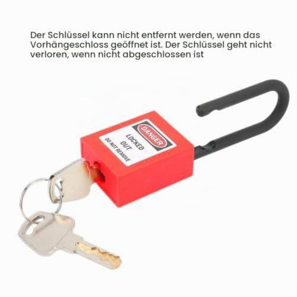 Lockout-Vorhängeschloss Set 10er-Pack – 38mm Sicherheitsschloss