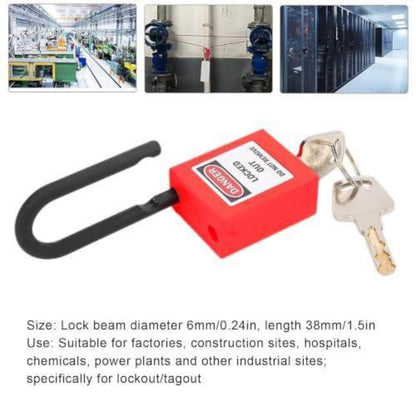 Lockout-Vorhängeschloss Set 10er-Pack – 38mm Sicherheitsschloss