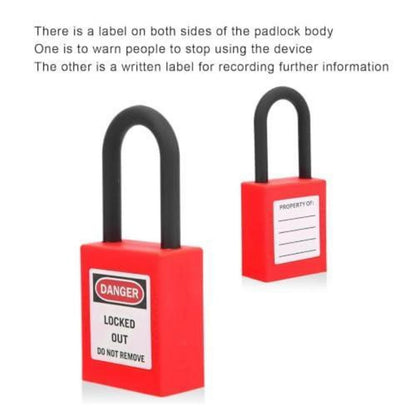 Lockout-Vorhängeschloss Set 10er-Pack – 38mm Sicherheitsschloss