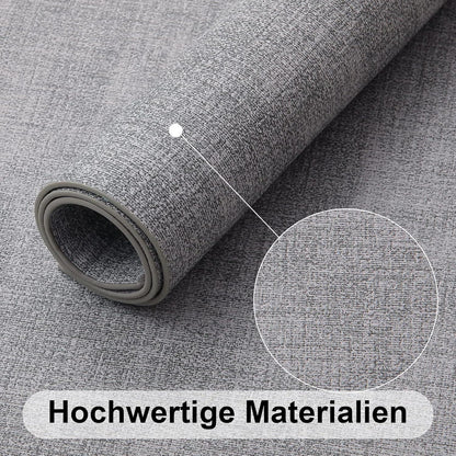 Tischsets Abwaschbar 4er Set Hellgrau in Lederoptik