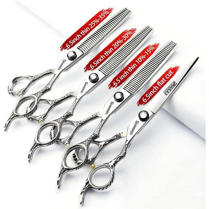 Professionelle Friseurschere Set Edelstahl 6.5 Zoll (4 Stück)