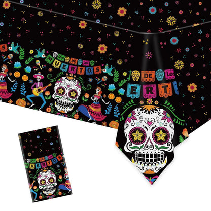 Totenkopf Tischdecke Tag der Toten Dia De Los Muertos Party