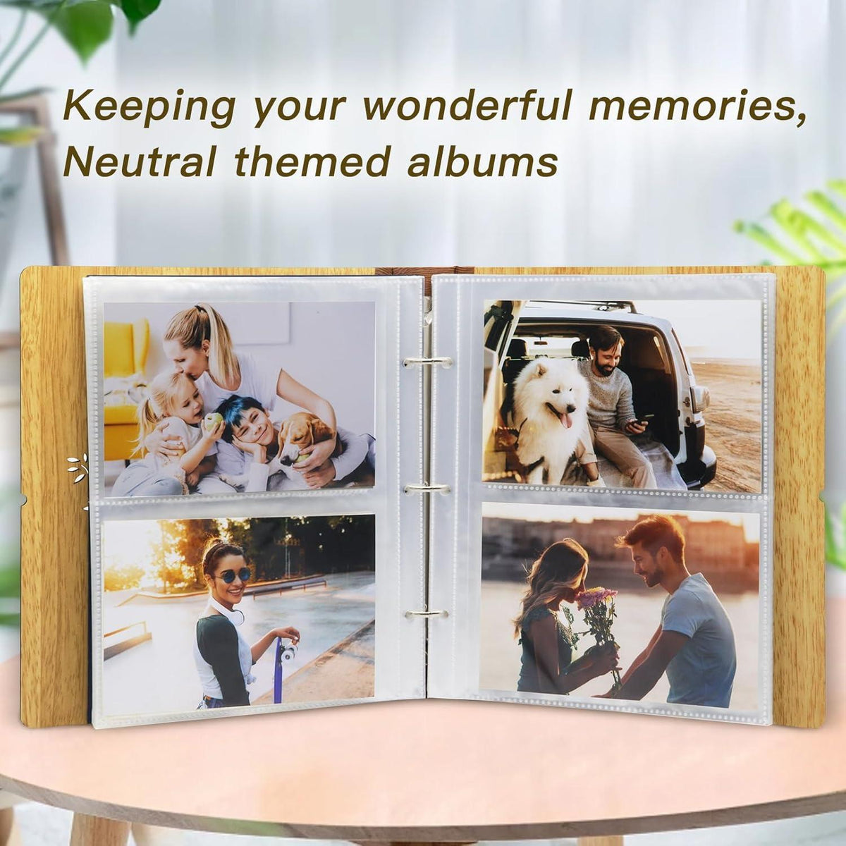 Einsteckalbum 200 Fotos 10x15 Hardcover mit Baumgravur