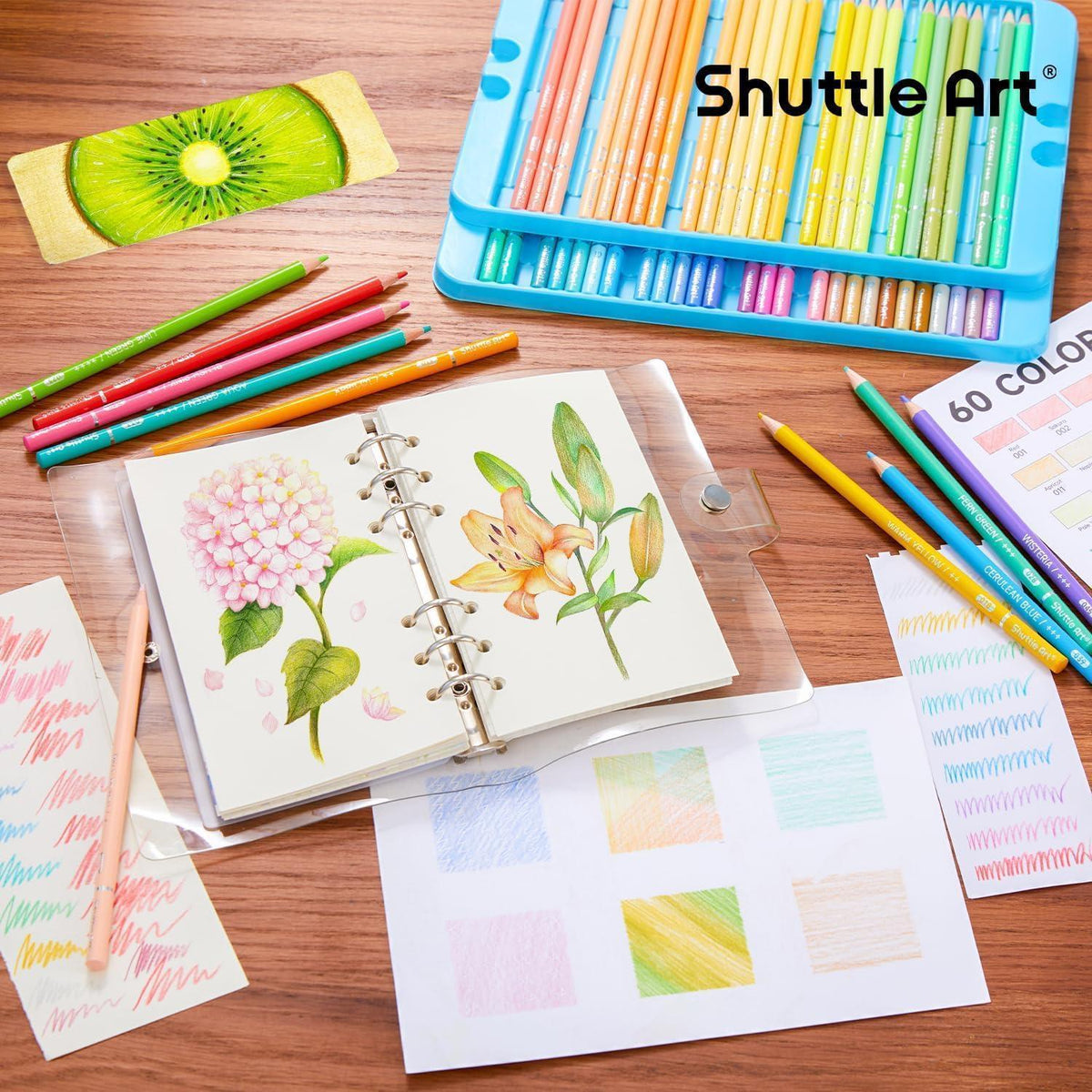 60 Pastell Buntstifte für Erwachsene und Kinder