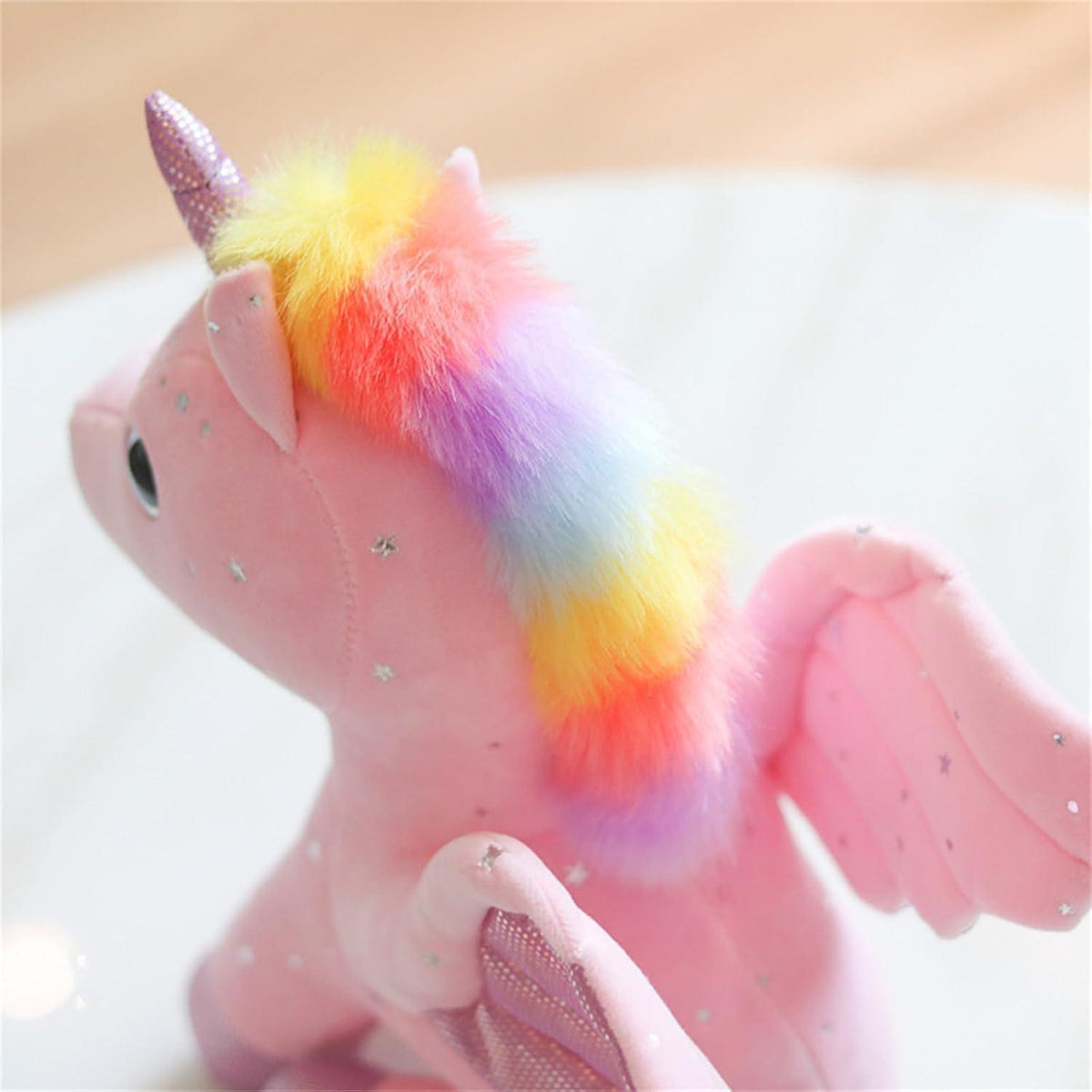 Kuscheliges Einhorn Plüschtier 20/28cm – Weiches Geschenk für Mädchen