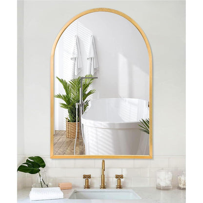 Gewölbter Wandspiegel Gold – 70x50cm, Elegantes Design