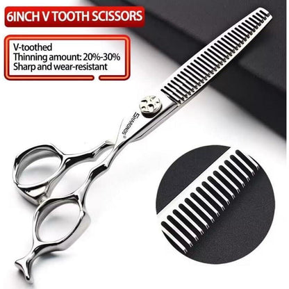 Professionelle Friseurschere 6 Zoll 440C Edelstahl Set
