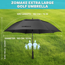 Großer Sturmfester Regenschirm für 2 Personen – XL/XXL Golfschirm