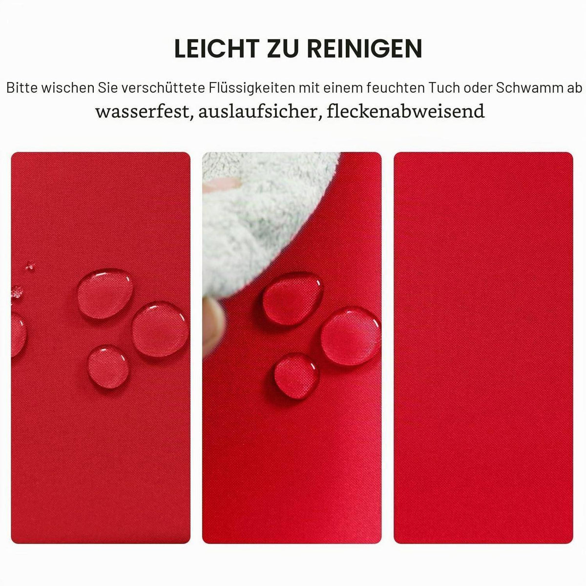 2x Rot Tischdecke 140x240cm – Fleckschutz & Abwaschbar