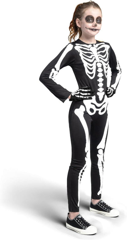 Kinder Glow-in-the-Dark Skelett-Kostüm Halloween Dress Up 3t Medium