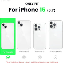 iPhone 15 Hülle Silikon Kameraschutz Schutzfolien 6.1 Zoll