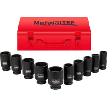 3/4" Tief Schlagschrauber Nüsse Set Metrisch 22-50mm 10-teilig Cr-Mo Stahl