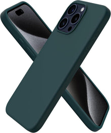 iPhone 15 Pro Max Silikon Hülle 6,7 Zoll Olivgrün Schutzhülle 2023