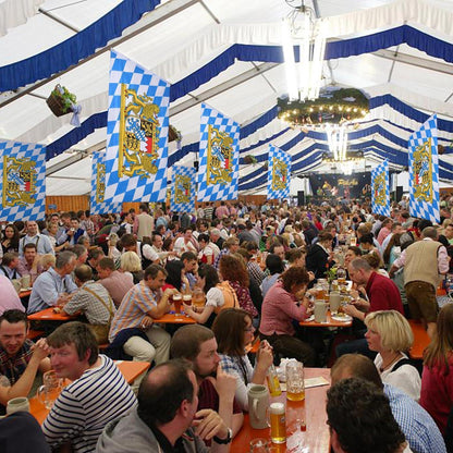 Bayern Flagge 150x90 cm – Oktoberfest Deko mit Ösen