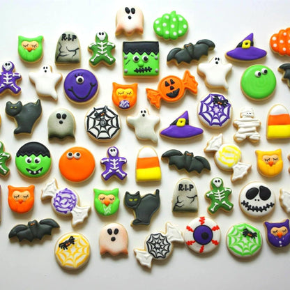 Halloween Ausstechformen Set 12 Stück Mini Edelstahl