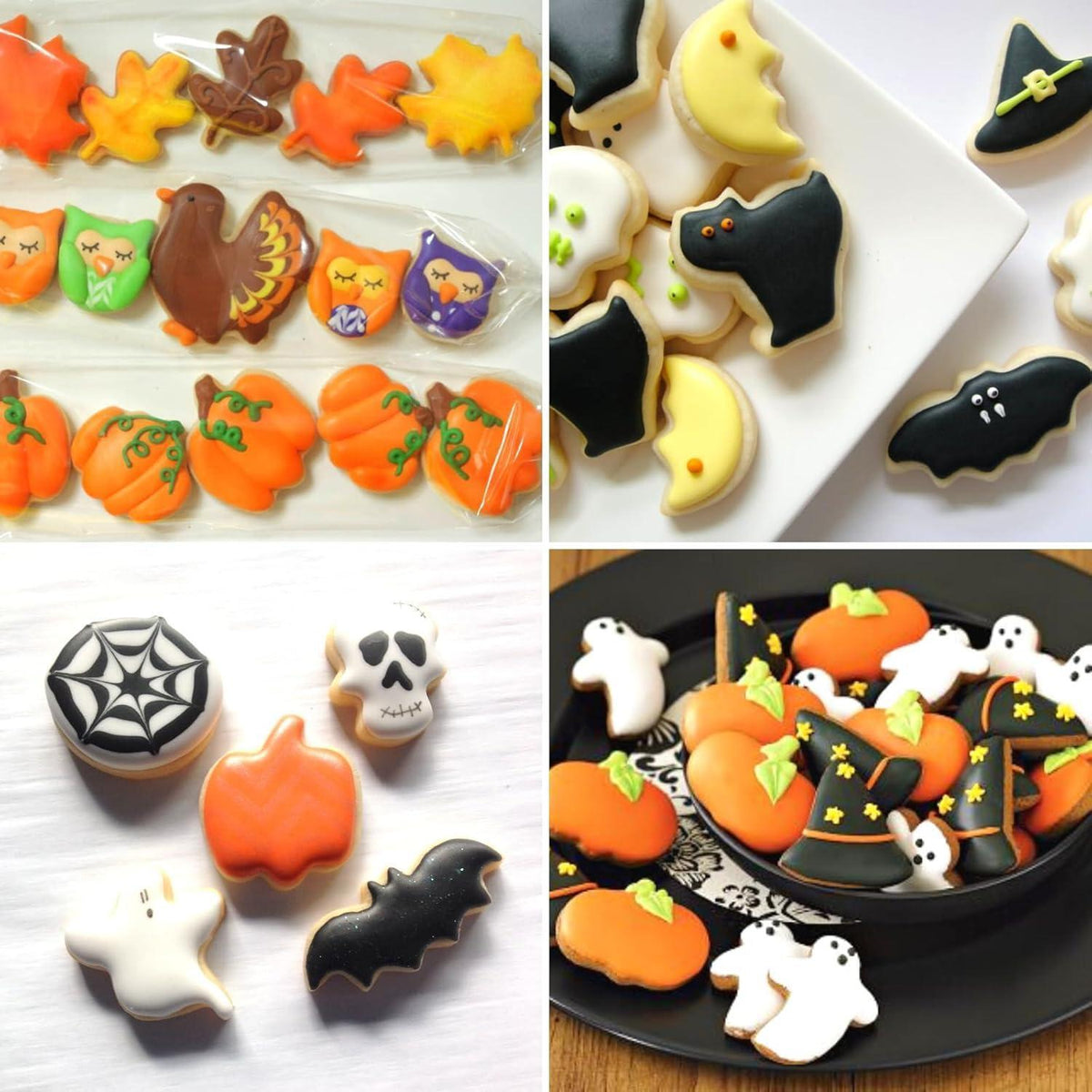 Halloween Ausstechformen Set 12 Stück Mini Edelstahl